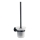 Aqualine - Brosse WC à fixation murale SAMBA verre laiteux/noir mat