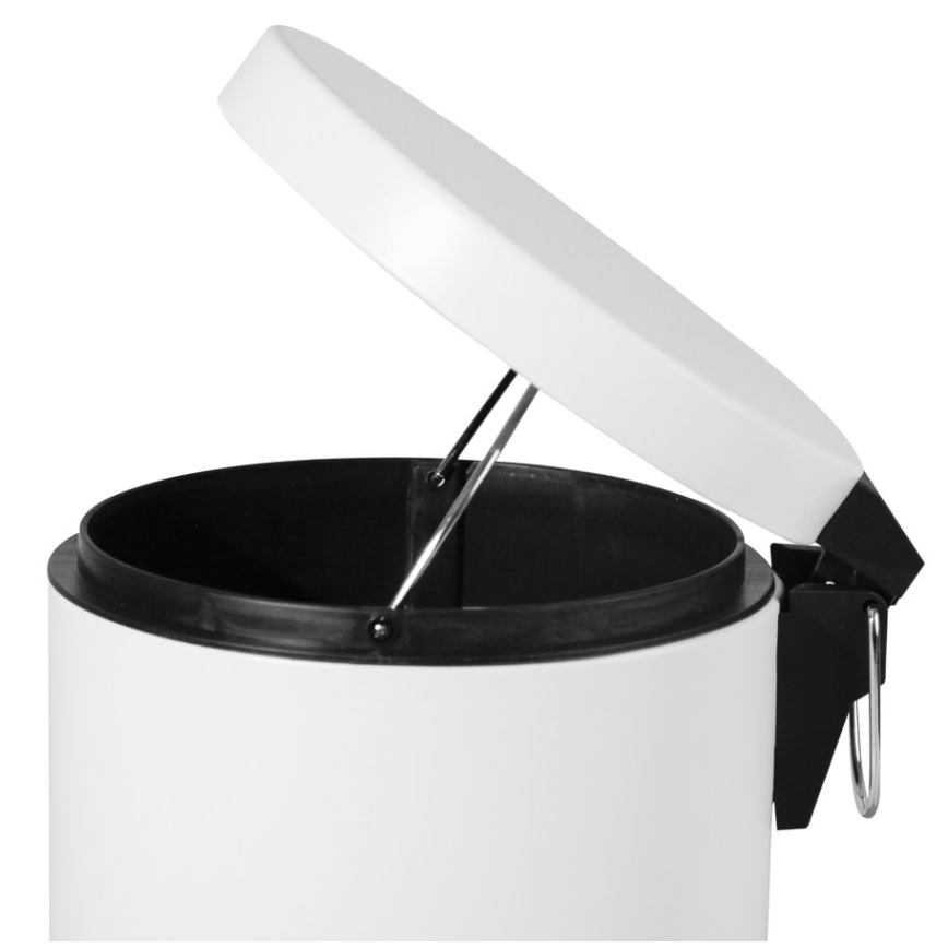 Aqualine - Cestino dei rifiuti SIMPLE LINE 3 l bianco opaco