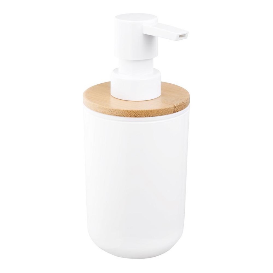 Aqualine - Distributore di sapone SNOW 350 mm bianco/bambù