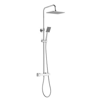 Aqualine - Duschgarnitur mit thermostatischer Armatur TALIA glänzendes Chrom