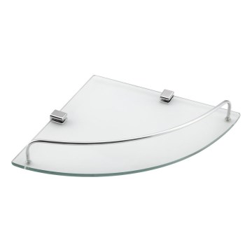 Aqualine - Eck-Duschablage RUMBA transparent Glas/glänzendes Chrom