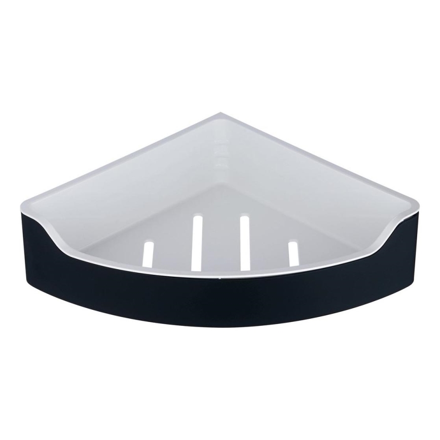 Aqualine - Eck-Duschablage SAMBA 21,8x30 cm schwarz