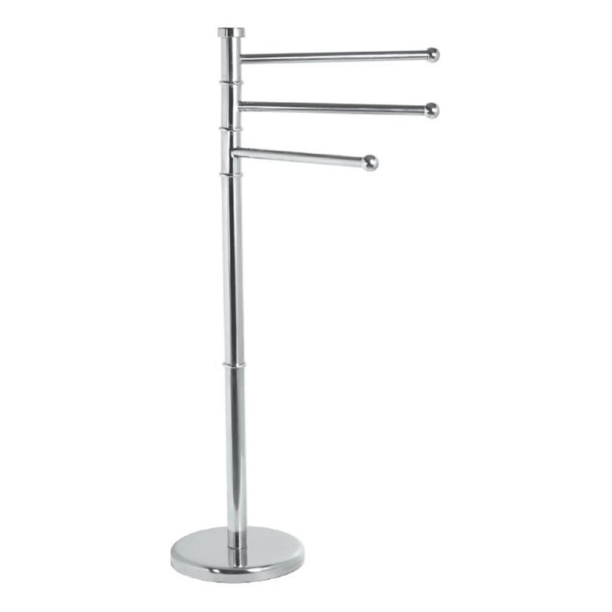 Aqualine - Handtuchhalterständer SAMBA 85,5 cm Edelstahl/glänzendes Chrom