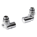 Aqualine - Kit de raccordement pour robinets d'angle FIRST droit/chrome brillant