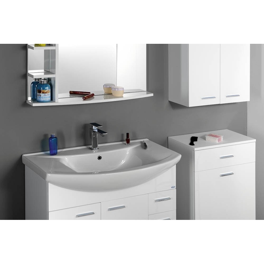 Aqualine - Lavabo da incasso ZERO 86x50 cm ceramica/bianco