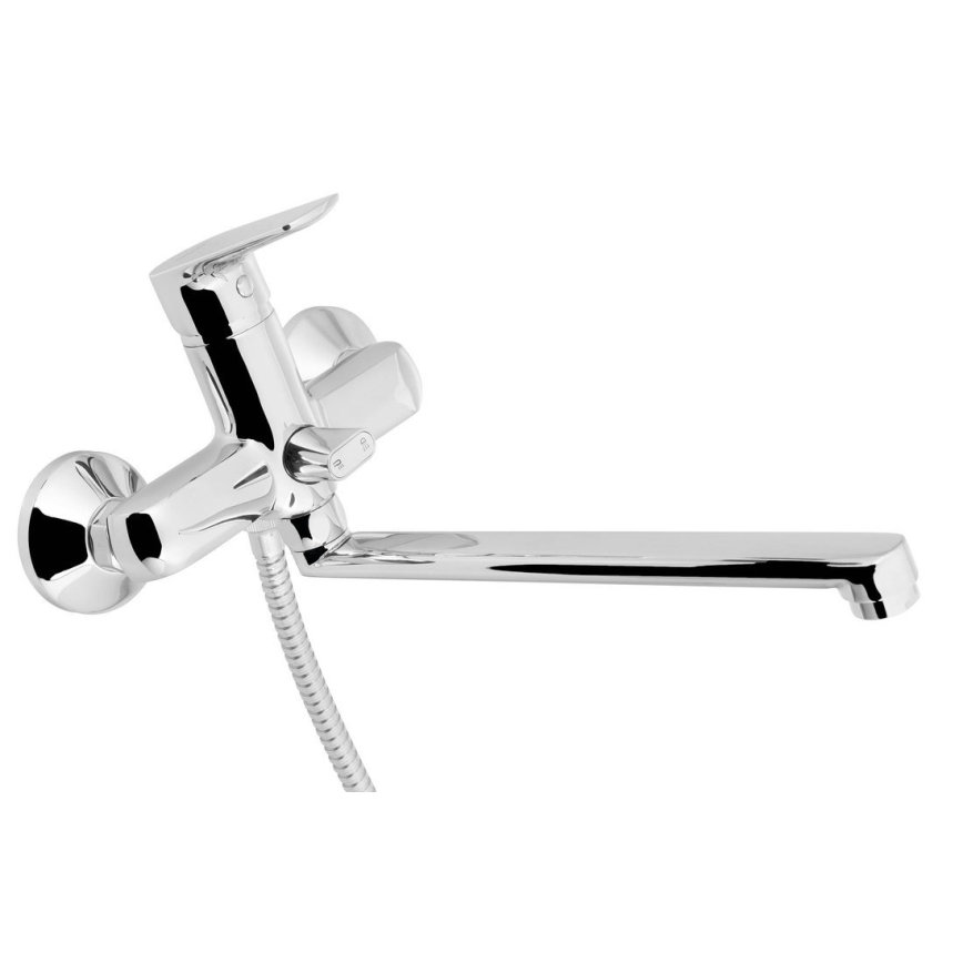 Aqualine - Lavello/rubinetto bagno LOTTA cromo lucido