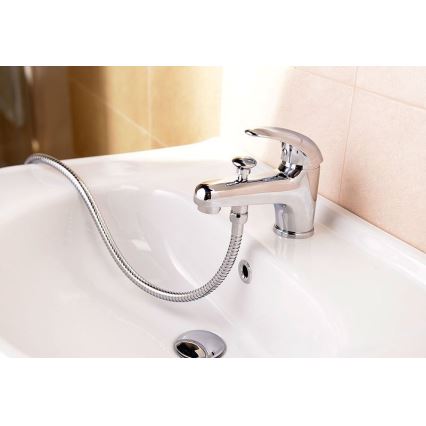 Aqualine - Mitigeur de lavabo avec déviateur KASIOPEA 17 cm chrome brillant