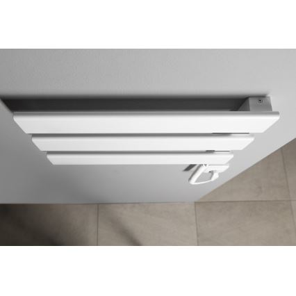 Aqualine - Portasciugamani elettrico ELVIS 50W/230V 34,2 cm bianco destra