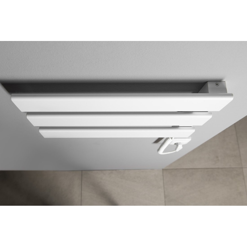 Aqualine - Portasciugamani elettrico ELVIS 50W/230V 34,2 cm bianco destra