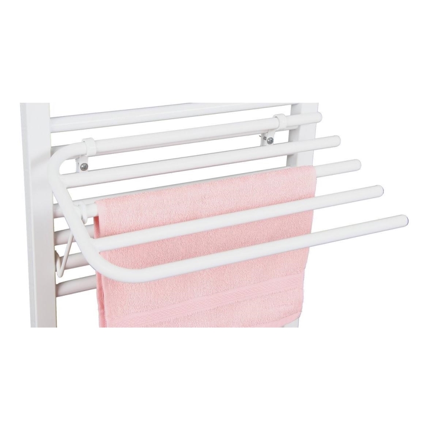Aqualine - Portasciugamani per elemento riscaldante 60 cm bianco