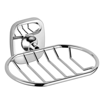 Aqualine - Porte-savon mural en fil de fer RUMBA chrome brillant
