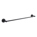 Aqualine - Porte-serviettes mural SAMBA 7,3x64,5 cm noir
