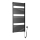 Aqualine - Radiateur électrique de salle de bains TONDI-E 600W/230V 133 cm noir mat droit