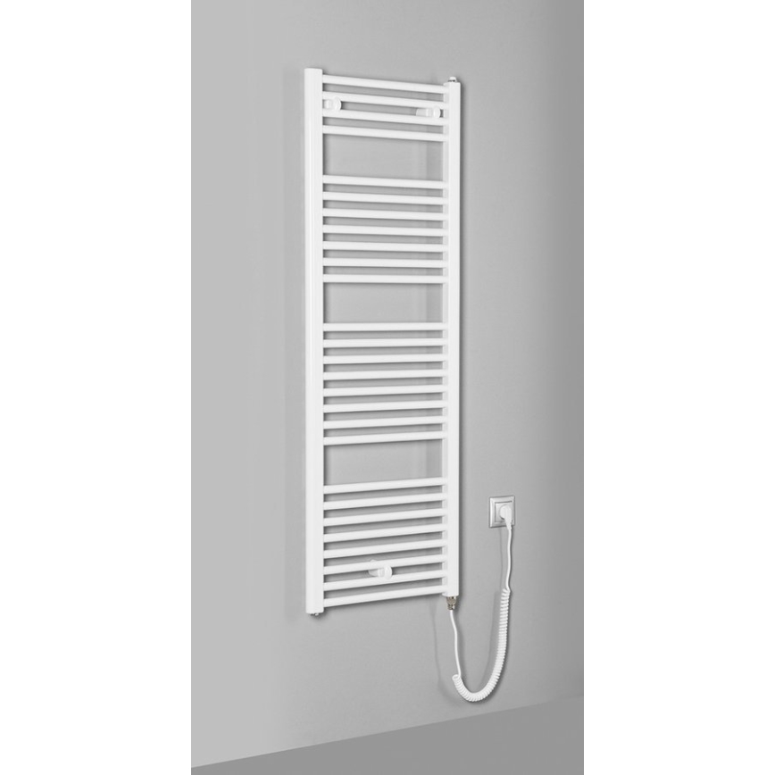 Aqualine - Radiatore elettrico da bagnoDIRECT-E 400W/230V 132 cm bianco dritto