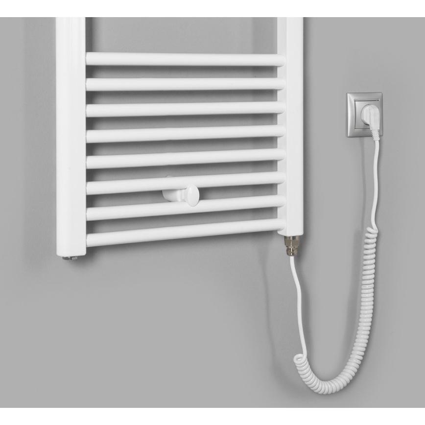Aqualine - Radiatore elettrico da bagnoDIRECT-E 400W/230V 132 cm bianco dritto
