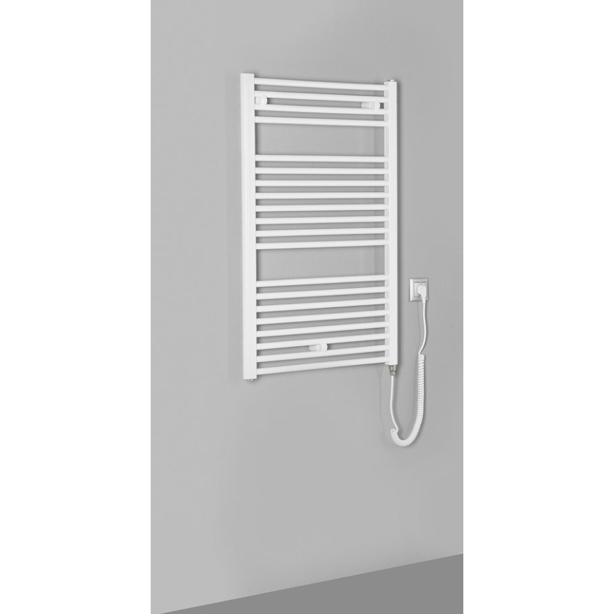 Aqualine - Radiatore elettrico da bagnoDIRECT-E 400W/230V 96 cm bianco dritto