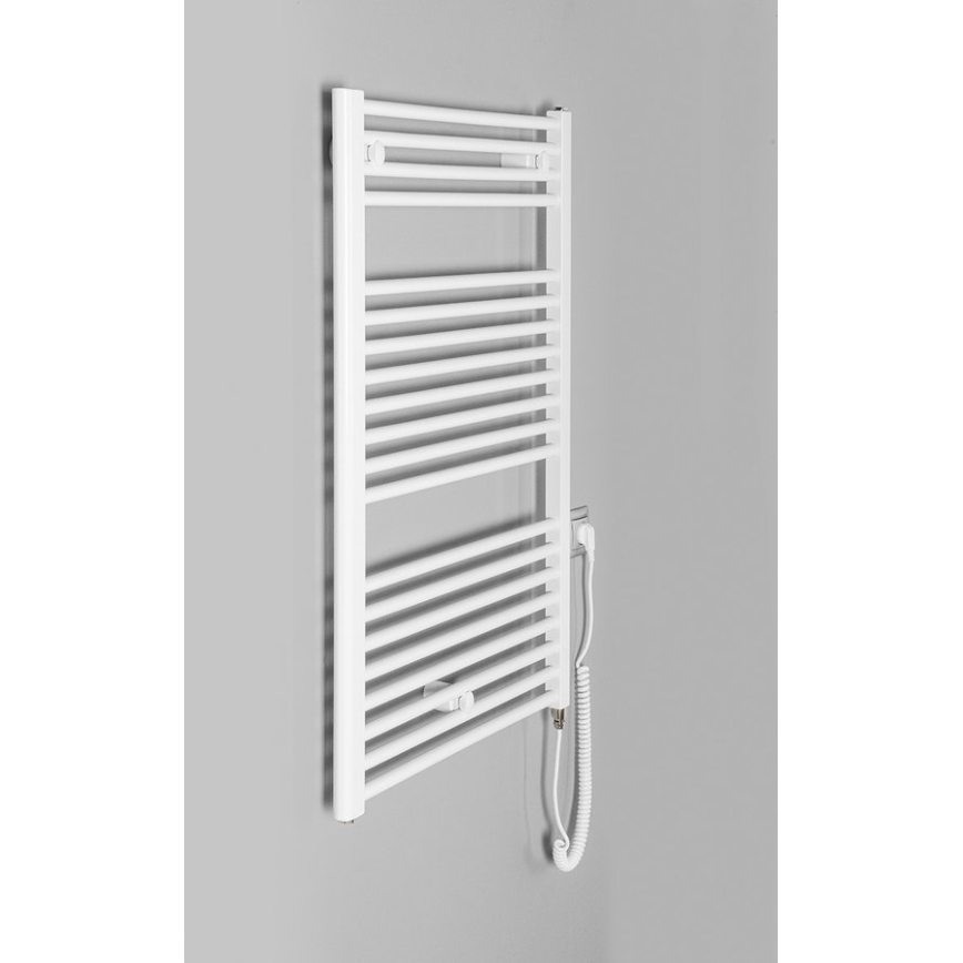 Aqualine - Radiatore elettrico da bagnoDIRECT-E 400W/230V 96 cm bianco dritto