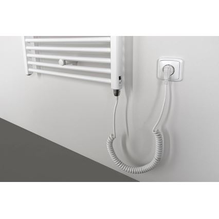 Aqualine - Radiatore elettrico da bagnoDIRECT-E 600W/230V 132 cm bianco dritto