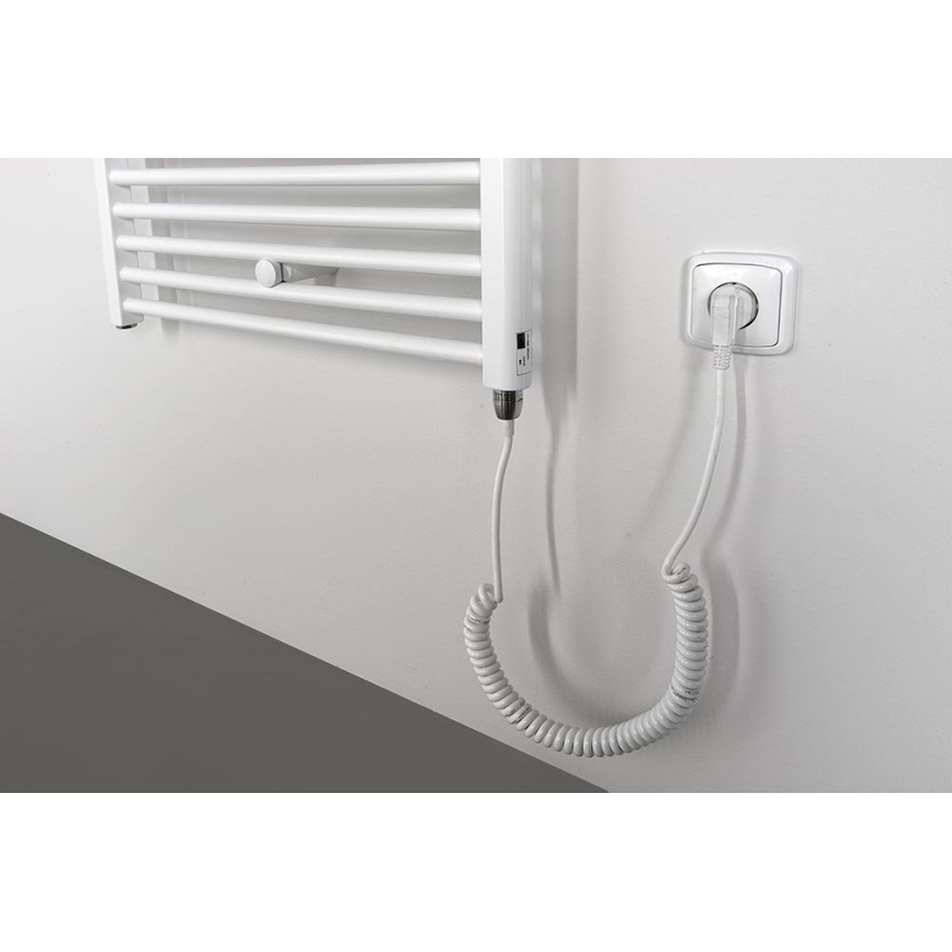 Aqualine - Radiatore elettrico da bagnoDIRECT-E 600W/230V 132 cm bianco dritto