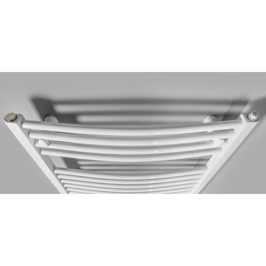 Aqualine - Radiatore elettrico da bagno ORBIT-E 600W/230V 132 cm bianco arrotondato