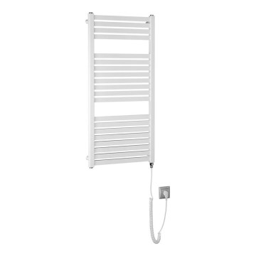 Aqualine - Radiatore elettrico da bagno TONDI-E 300W/230V 97 cm bianco dritto