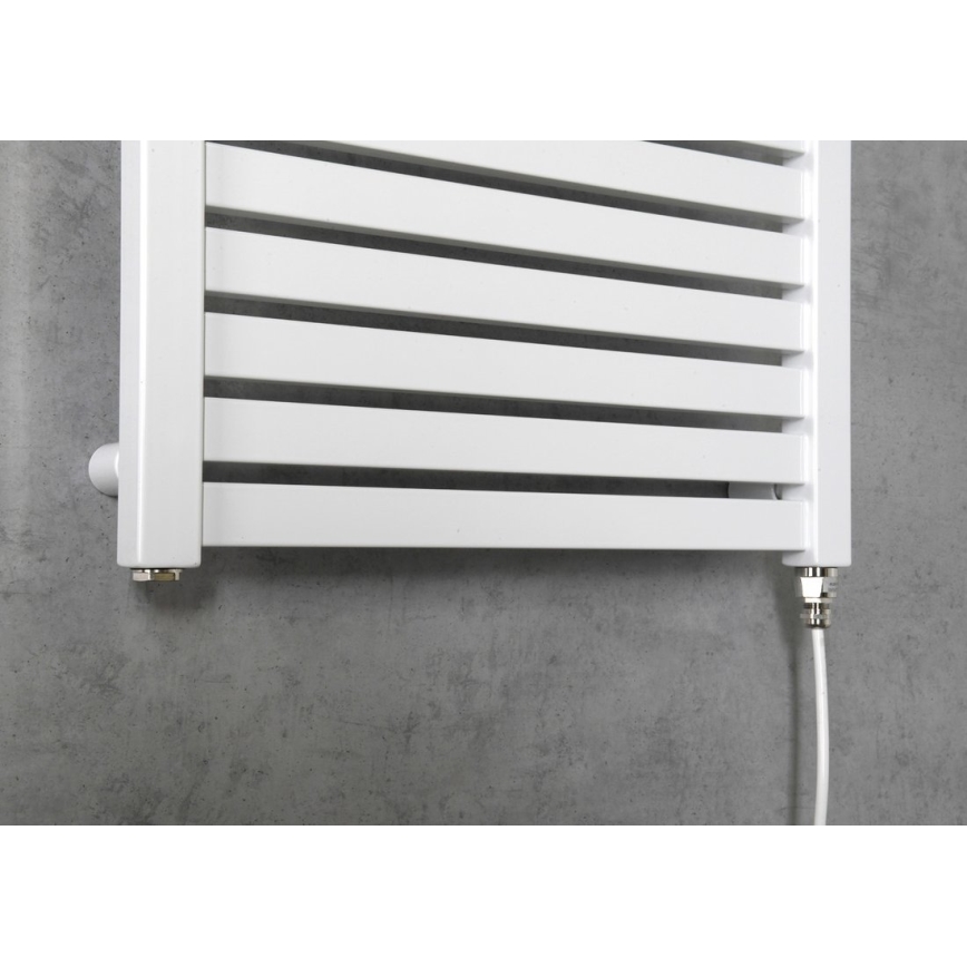 Aqualine - Radiatore elettrico da bagno TONDI-E 300W/230V 97 cm bianco dritto