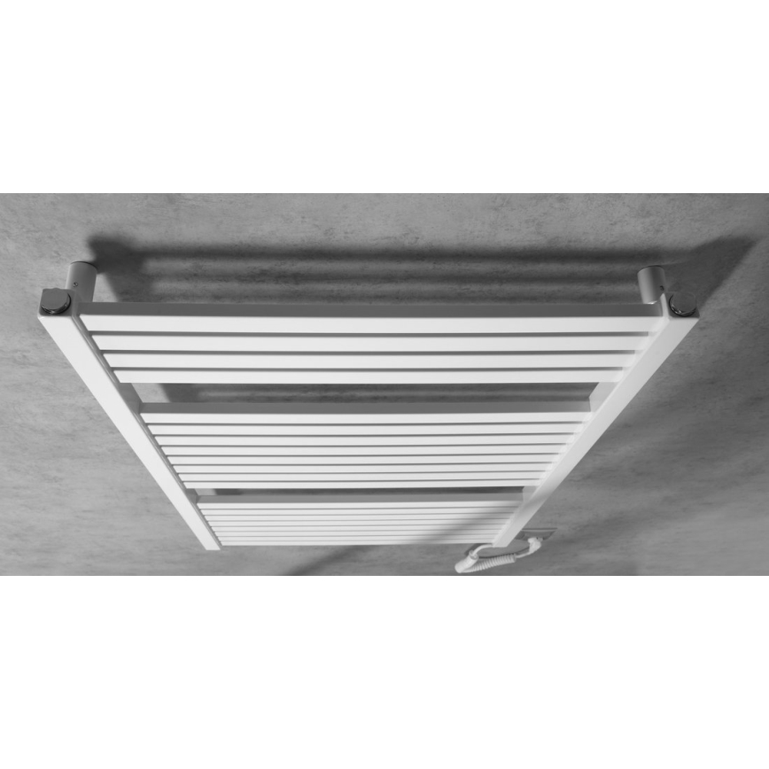 Aqualine - Radiatore elettrico da bagnoTONDI-E 400W/230V 97 cm bianco dritto