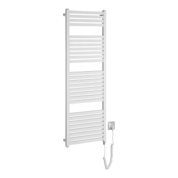 Aqualine - Radiatore elettrico da bagno TONDI-E 500W/230V 133 cm bianco dritto