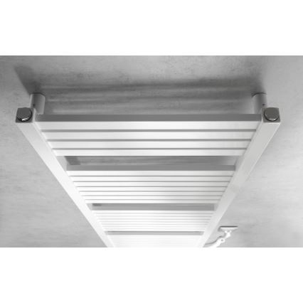 Aqualine - Radiatore elettrico da bagno TONDI-E 500W/230V 133 cm bianco dritto