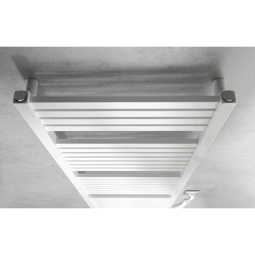 Aqualine - Radiatore elettrico da bagno TONDI-E 500W/230V 133 cm bianco dritto