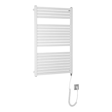 Aqualine - Radiatore elettrico da bagnoTONDI-E 400W/230V 97 cm bianco dritto