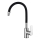Aqualine - Rubinetto per lavello con braccio flessible LORE nero/cromo lucido