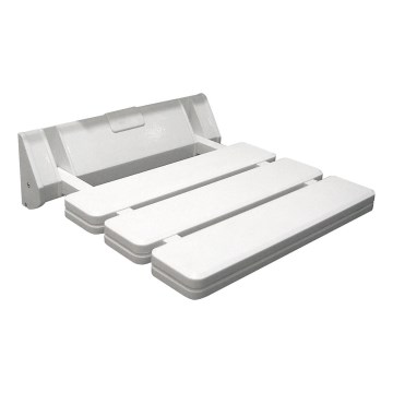 Aqualine - Sedile pieghevole per doccia 32x32,8 cm bianco