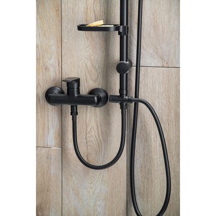 Aqualine - Set da doccia KERA opaco nero