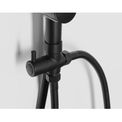 Aqualine - Set da doccia KERA opaco nero