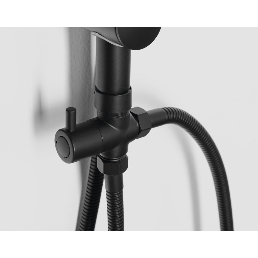 Aqualine - Set da doccia KERA opaco nero