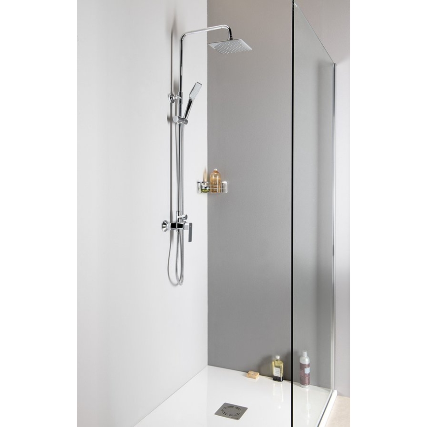 Aqualine - Set doccia con rubinetto FACTOR cromo lucido