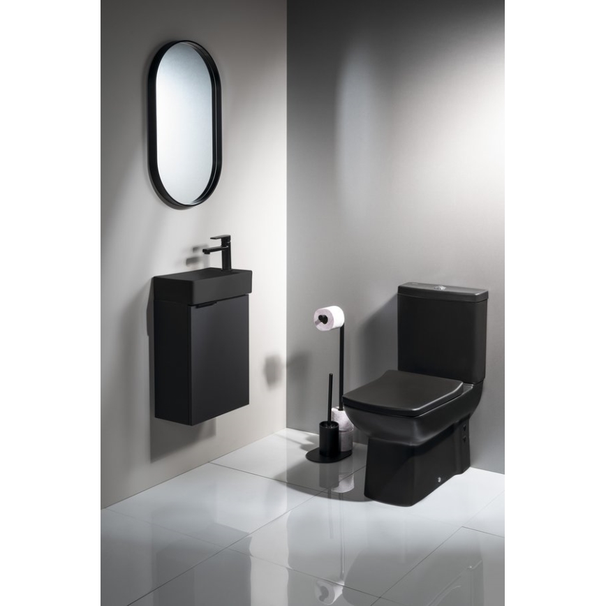 Aqualine - Toilettenpapier- und Toilettenbürstenhalter SAMBA schwarz