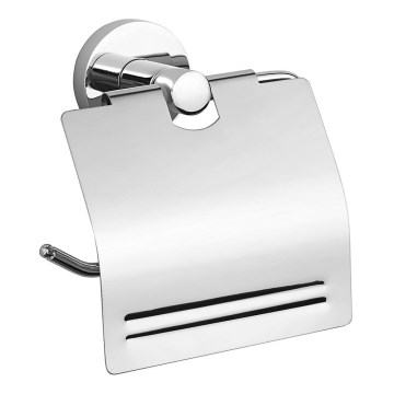 Aqualine - Toilettenpapierhalter mit Abdeckung SAMBA glänzendes Chrom
