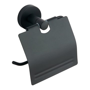 Aqualine - Toilettenpapierhalter mit Abdeckung SAMBA schwarz