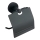 Aqualine - Toilettenpapierhalter mit Abdeckung SAMBA schwarz