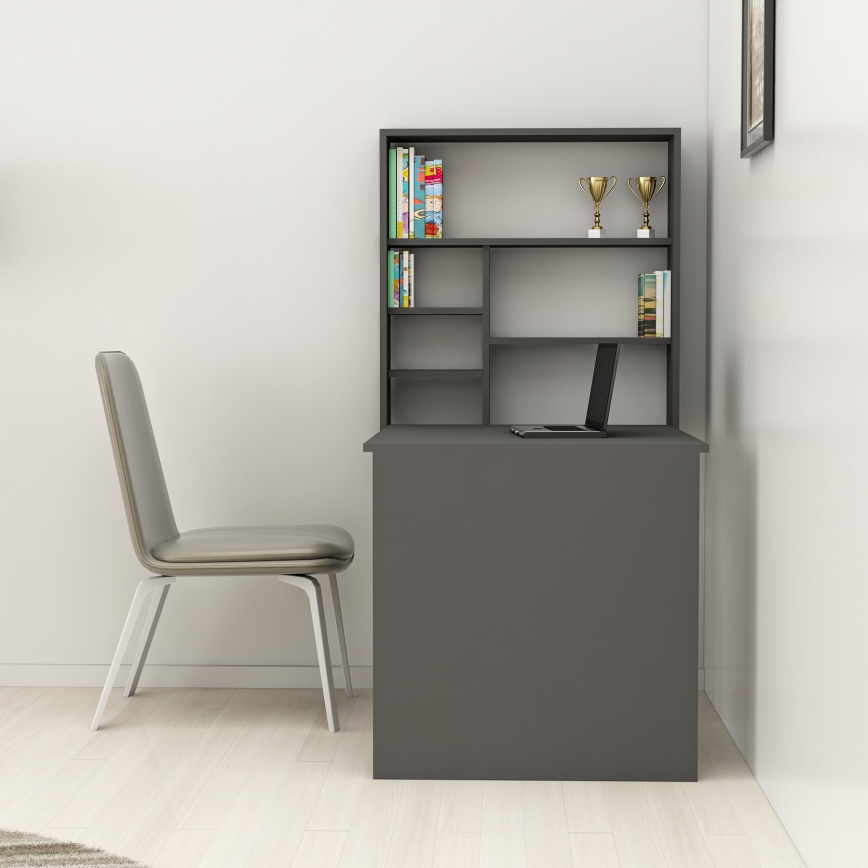 Arbeitstisch mit Ablage SEDIR 154,2x90 cm anthrazit