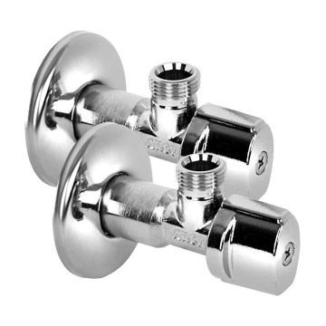 Arco - Robinet d'angle ARCO A-80, lot de 2, finition chrome brillant