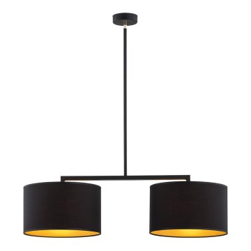 Argon 0899 - Stangen-Kronleuchter KARIN 2xE27/15W/230V schwarz