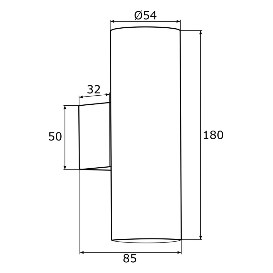 Argon 0912 - Applique MITOS 2xGU10/5W/230V cromo lucido