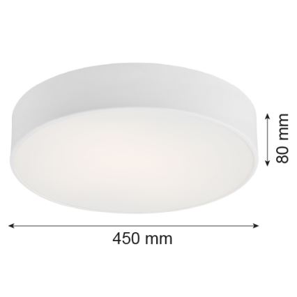 Argon 1188 - Plafonnier DARLING 3xE27/15W/230V d. 45 cm blanc