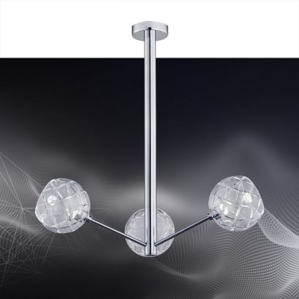 Argon 1358 - Lampadario a sospensione con supporto rigido LED BELLUNO 3xLED/5W/230V