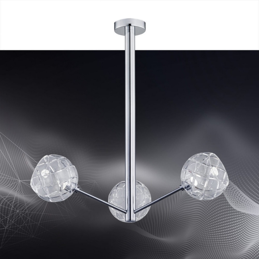 Argon 1358 - Lampadario a sospensione con supporto rigido LED BELLUNO 3xLED/5W/230V