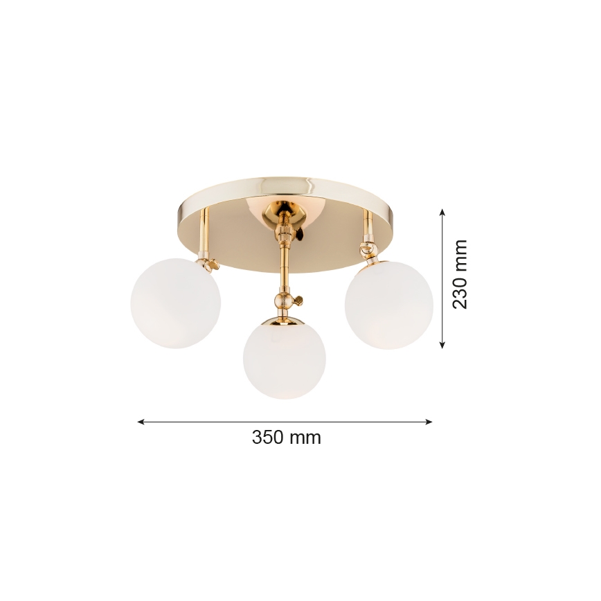 Argon 1435 - Suspension pour salle de bain LATINA 3xE14/40W/230V IP44