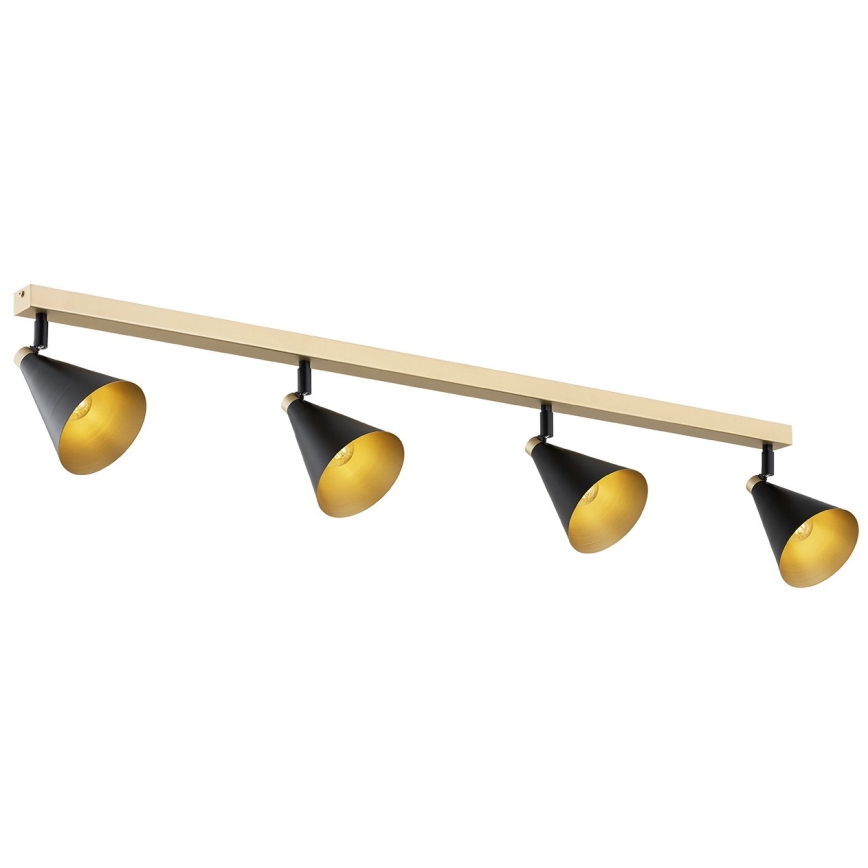 Argon 1805 - Faretto LUCINDA 4xE14/7W/230V nero/oro